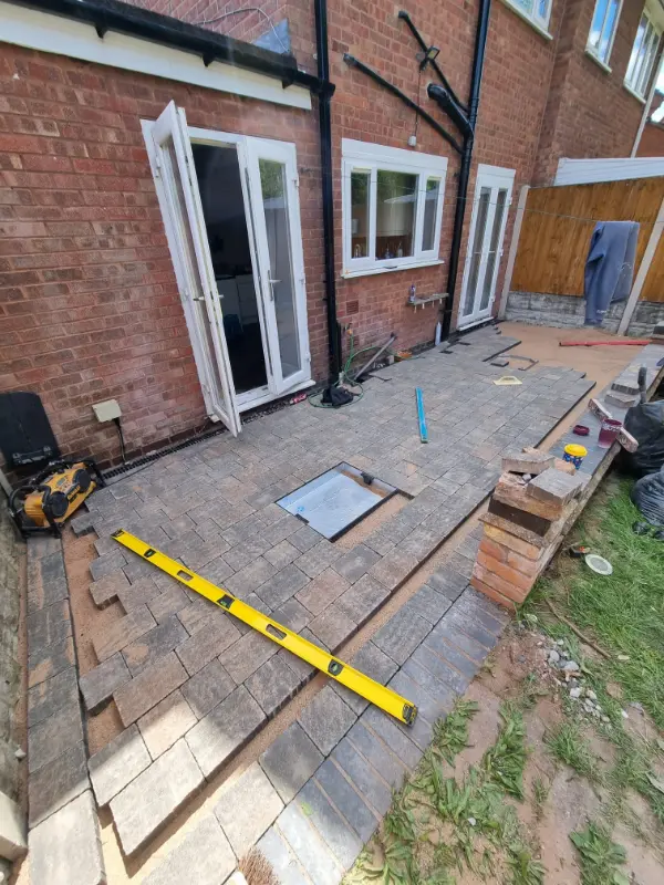 Block Paving Installation with ACO Drainage in Sutton Coldfield