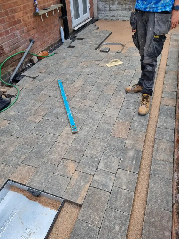 Block Paving Installation with ACO Drainage in Sutton Coldfield