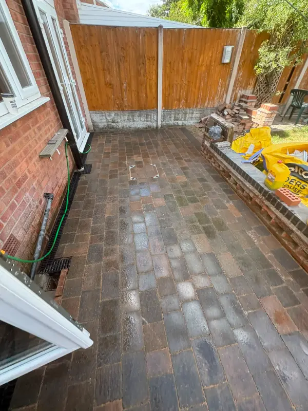 Block Paving Installation with ACO Drainage in Sutton Coldfield