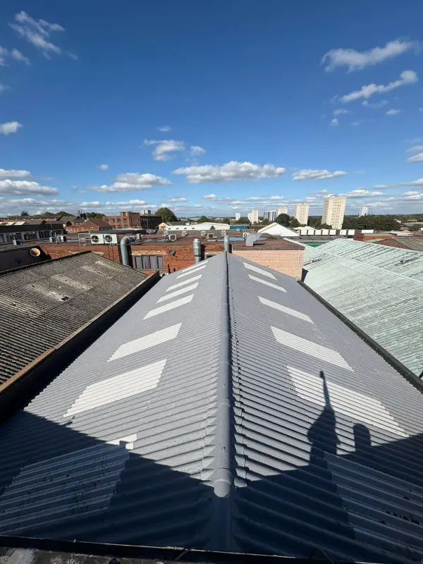 Asbestos Encapsulation on Industrial Roof in Birmingham 18 asbestos encapsulation birmingham 04