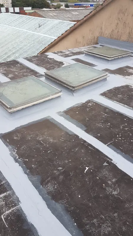 Asbestos Encapsulation on Industrial Roof in Birmingham 5 asbestos encapsulation birmingham 09