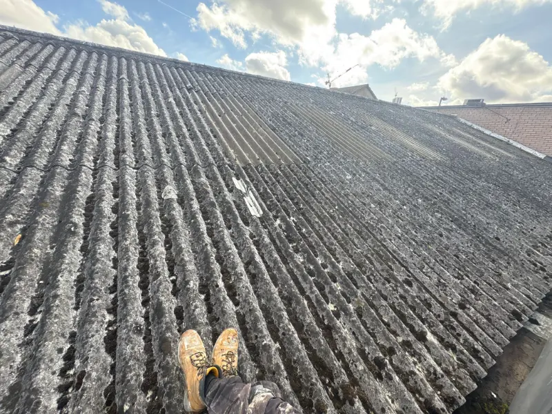 Asbestos Encapsulation on Industrial Roof in Birmingham 9 asbestos encapsulation birmingham 13