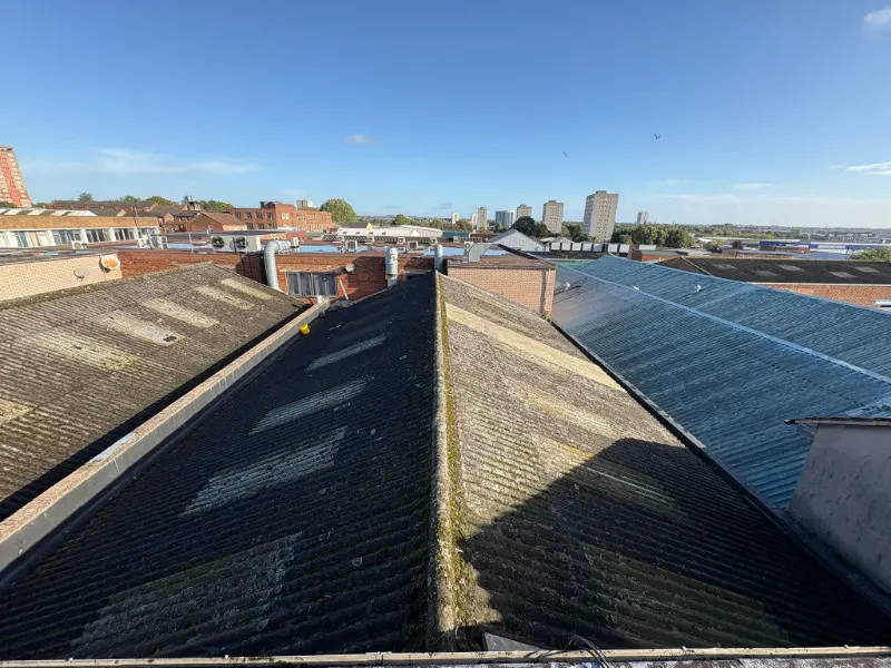 Asbestos Encapsulation on Industrial Roof in Birmingham 11 asbestos encapsulation birmingham 15