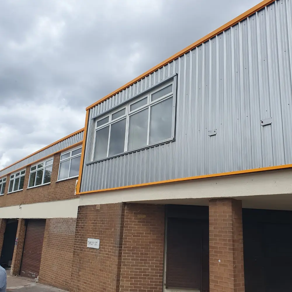 Modern Aluminium Cladding Installation for Birmingham Business Premises 6 commercial cladding 05