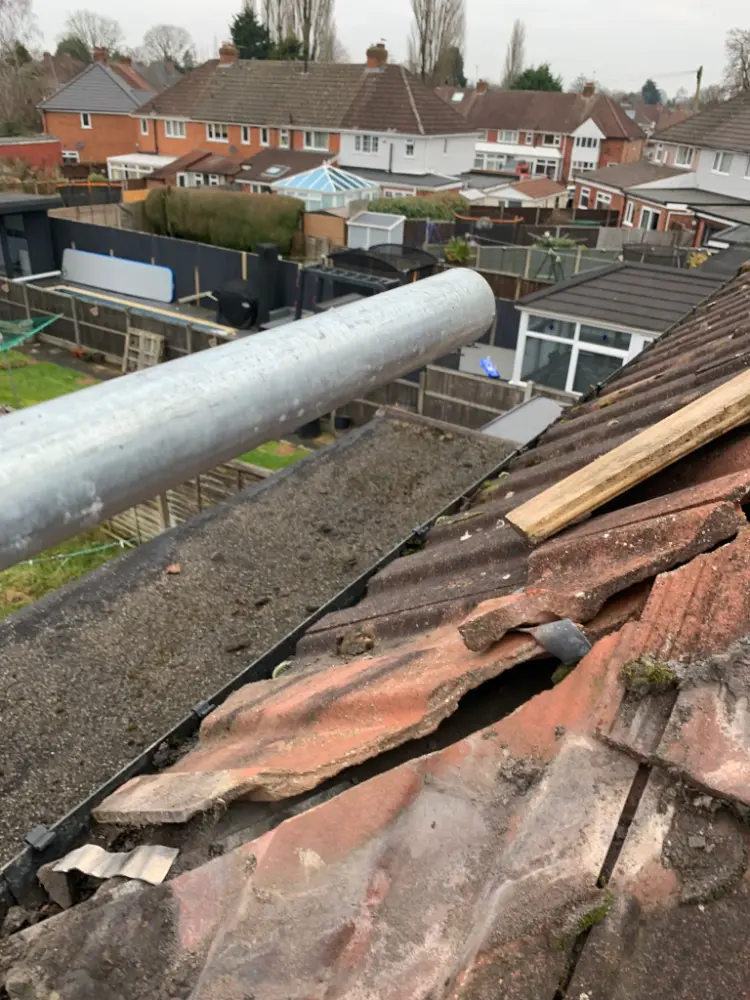 Roof Ridge Tile Replacement in Northfield, Birmingham 14 damaged ridge tiles replaced 14