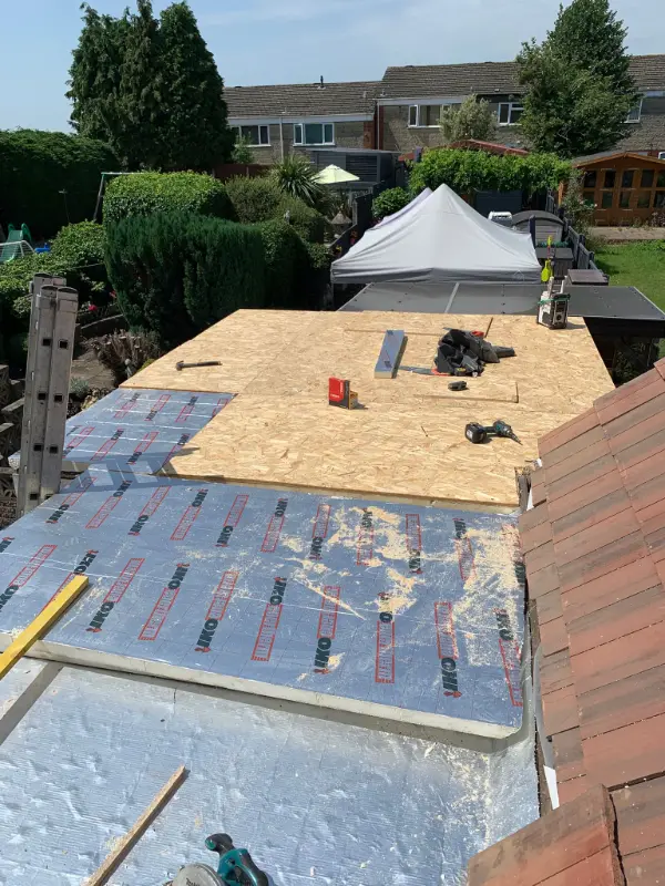 EPDM Warm Roof Installation in Sutton Coldfield