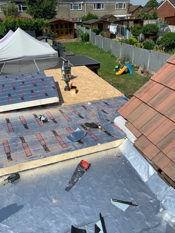 EPDM Warm Roof Installation in Sutton Coldfield