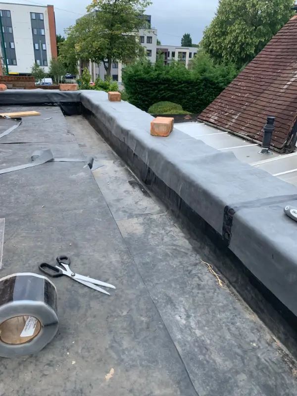 EPDM Flat Roof Repair and Coping Stone Restoration in Solihull 8 EPDM Flat Roof Repair and Coping Stone Restoration in Solihull