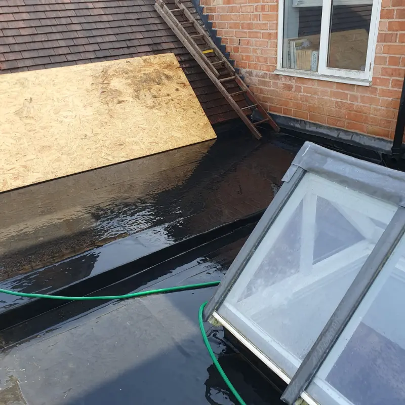 EPDM Flat Roof Repair and Coping Stone Restoration in Solihull 18 EPDM Flat Roof Repair and Coping Stone Restoration in Solihull