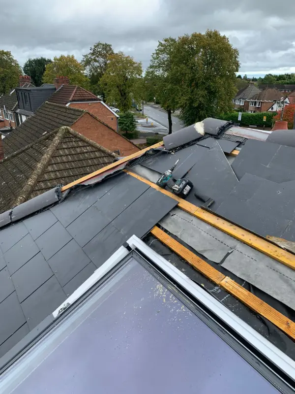 Slate Roof & Skylight Installation in Moseley, Birmingham 3 Slate Roof Window Installation in Moseley, Birmingham