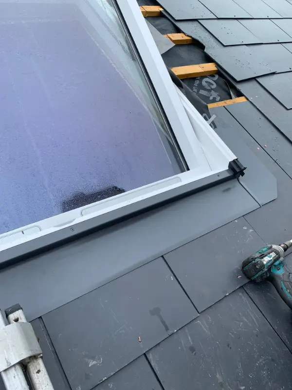 Slate Roof & Skylight Installation in Moseley, Birmingham 6 Slate Roof Window Installation in Moseley, Birmingham