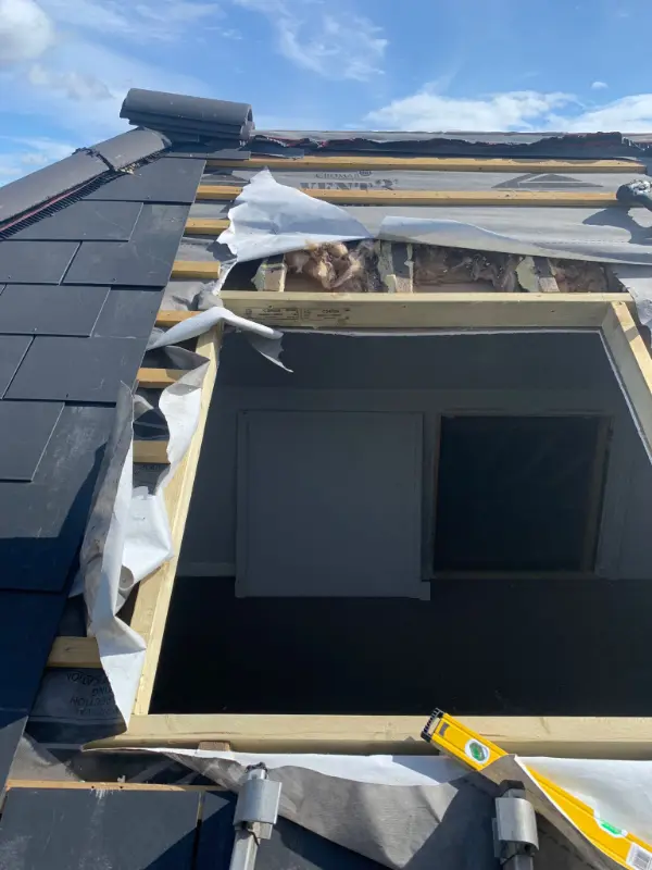 Slate Roof & Skylight Installation in Moseley, Birmingham 7 Slate Roof Window Installation in Moseley, Birmingham