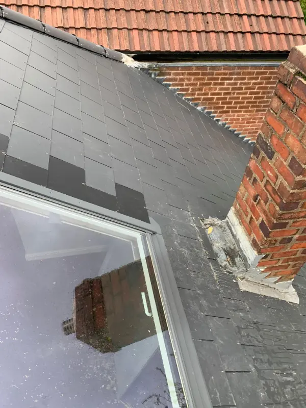 Slate Roof & Skylight Installation in Moseley, Birmingham 8 Slate Roof Window Installation in Moseley, Birmingham