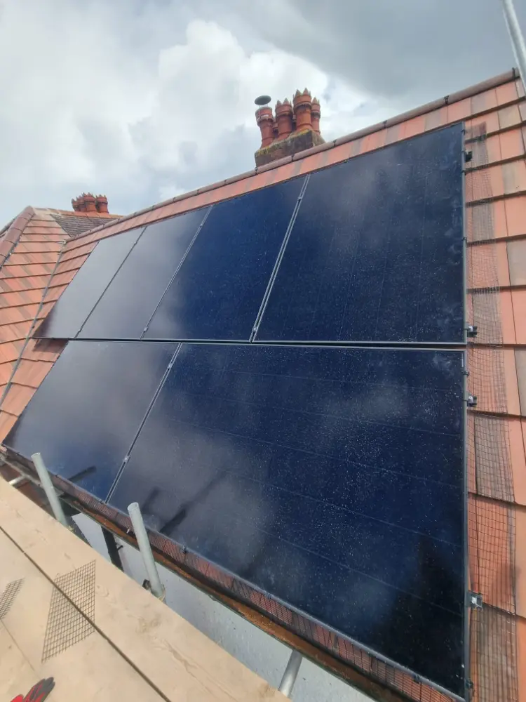 New Roof Installation with Solar Panels and Loft Conversion Works 5 roof solar conversion 05
