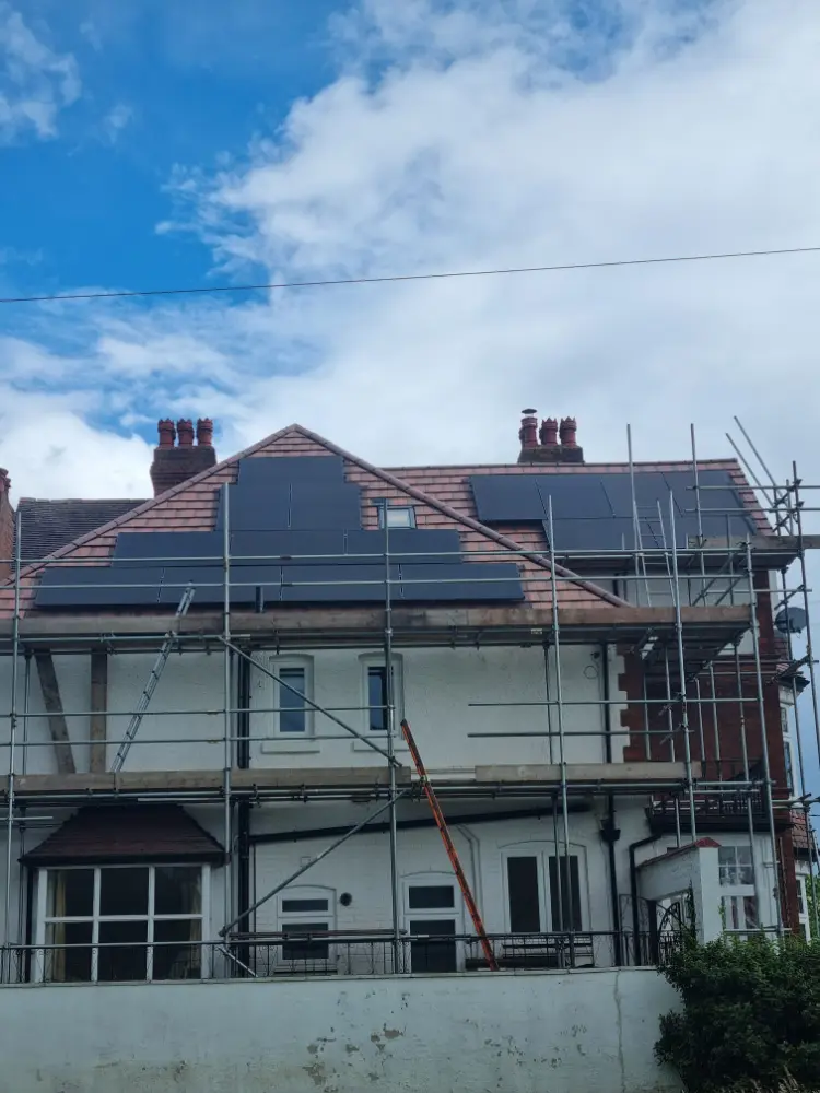 New Roof Installation with Solar Panels and Loft Conversion Works 8 roof solar conversion 08
