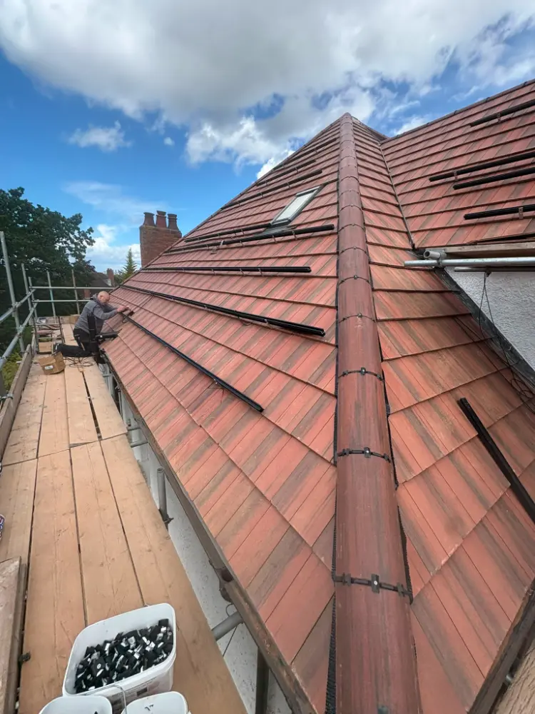 New Roof Installation with Solar Panels and Loft Conversion Works 22 roof solar conversion 22